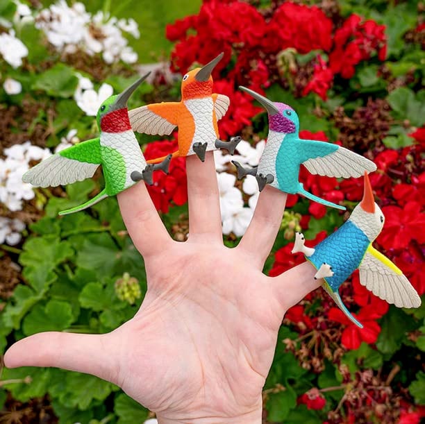 أكوتريمنتس Archie McPhee Finger Hummingbirds Pubets (مجموعة من 4) - Image 2