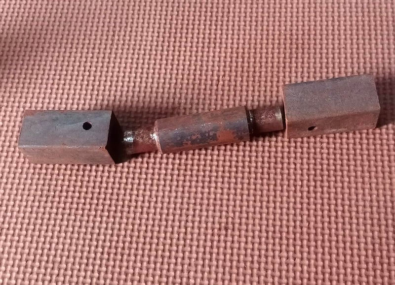 Barrel Hinges Weld on Gate Hinges 25mm 1 Set Length 150mm Square  - Image 1