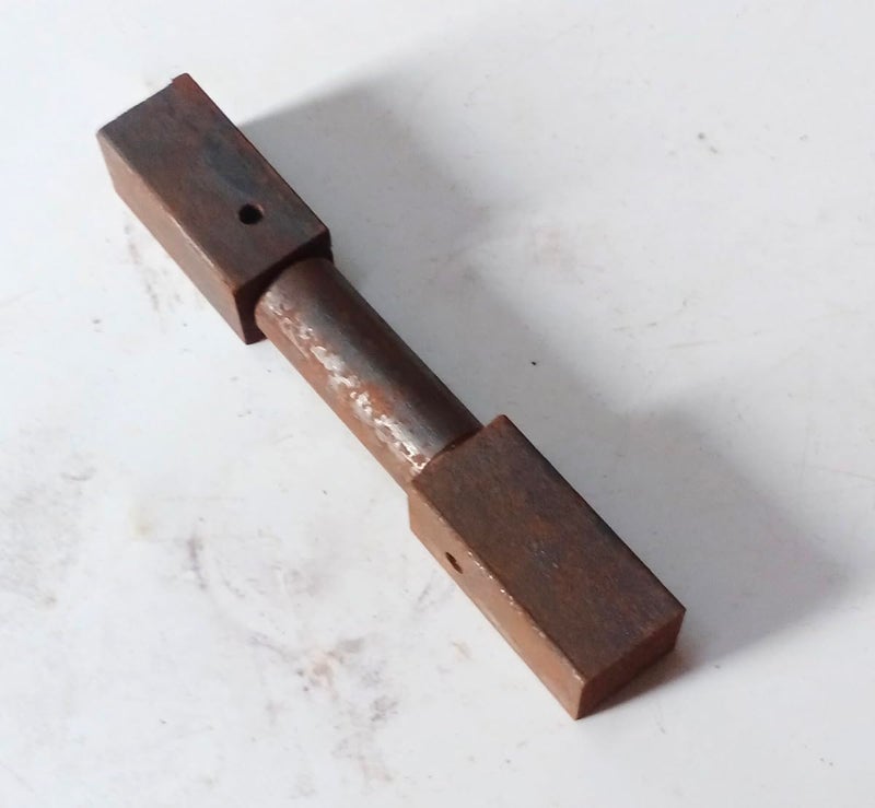 Barrel Hinges Weld on Gate Hinges 25mm 1 Set Length 150mm Square  - Image 4