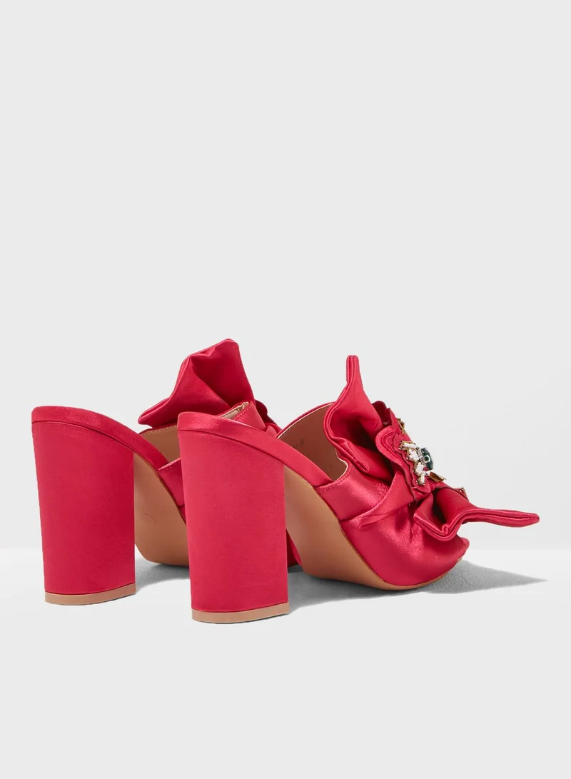 Coco Selphie Embellished Block Heel Sandal