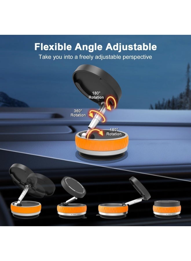 360 K10B Car Magnetic Phone Holder with Vacuum Suction Cup – 360° Foldable Stand for Car & Desk, Waterproof, Compatible with All Smartphones - Image 5