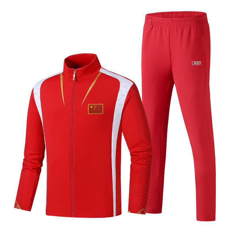 Chinese Team Couple Sports Suit Men'S And Women'S Fashion Casual Sweatshirt Running Travel Group Square Dance Class Uniform School Uniform - Image 1