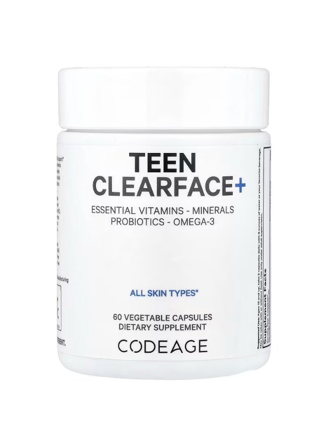 Codeage, Teen Clearface+, 60 Vegetable Capsules