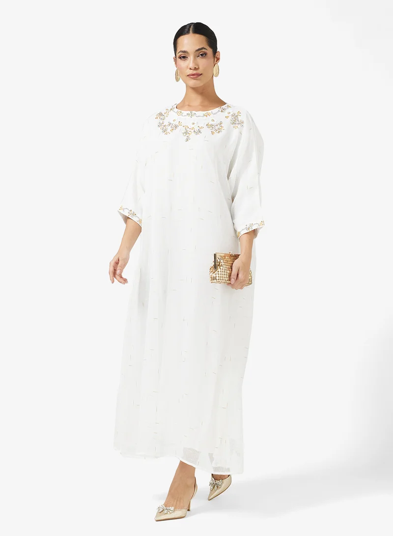 خزانة Embroidered Closed Abaya