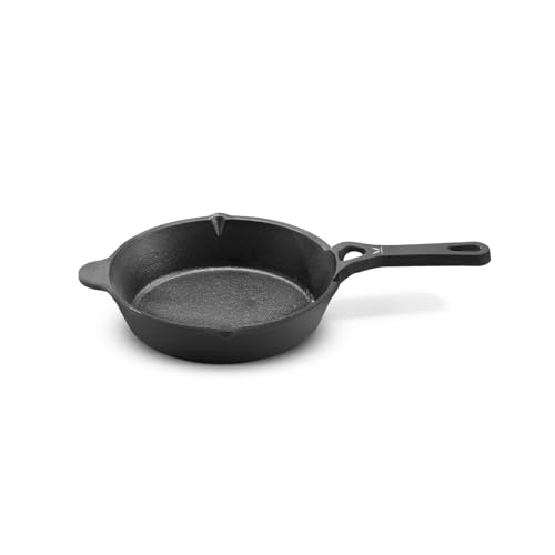 VAYA HauteChef Pre-Seasoned Cast Iron Skillet/Frying Pan, 20 cm, Naturally Non-Stick, 100% Pure, Premium & Toxin-Free, Oven & Induction Compatible, for Tawa Cooking, Searing, Frying Eggs & Baking - Image 1