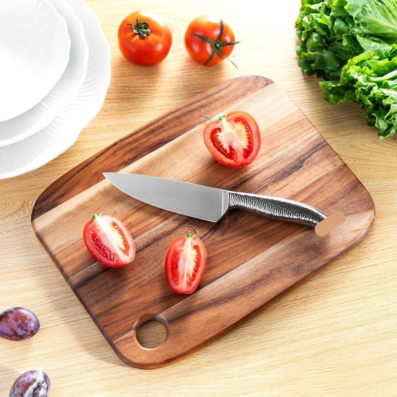 Carpentray Wood Cutting Boards for Kitchen Acacia Wooden Cutting Boards Thick Cutting Board Wood Serving Boards with Hang Hole for Meat or Vegetables - Image 1