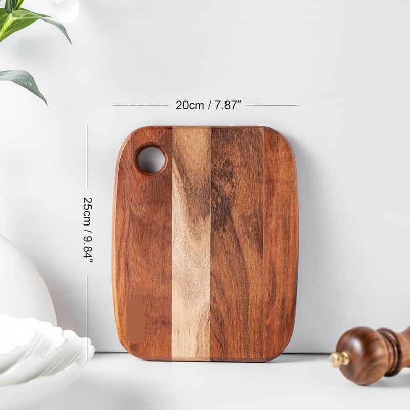 Carpentray Wood Cutting Boards for Kitchen Acacia Wooden Cutting Boards Thick Cutting Board Wood Serving Boards with Hang Hole for Meat or Vegetables - Image 2