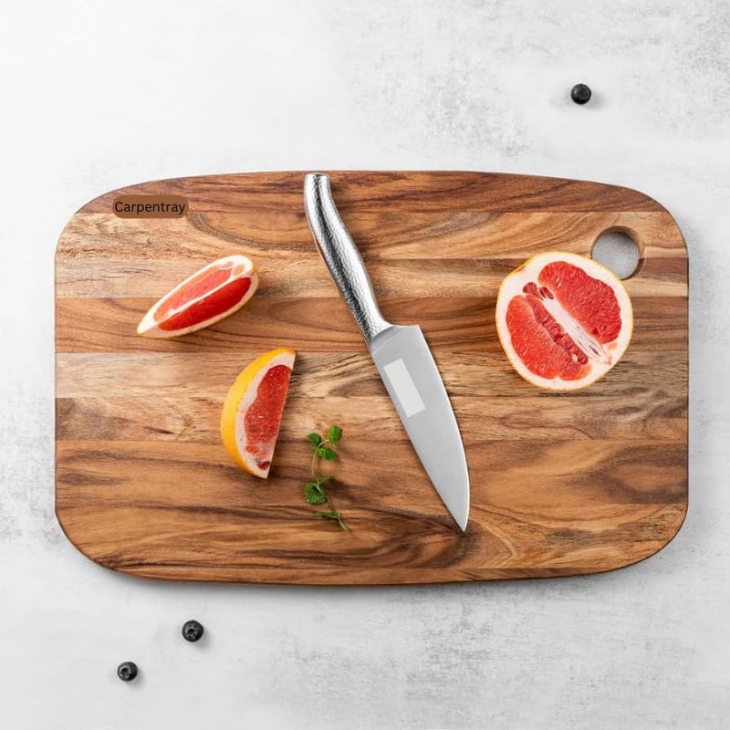 Carpentray Wood Cutting Boards for Kitchen Acacia Wooden Cutting Boards Thick Cutting Board Wood Serving Boards with Hang Hole for Meat or Vegetables - Image 3