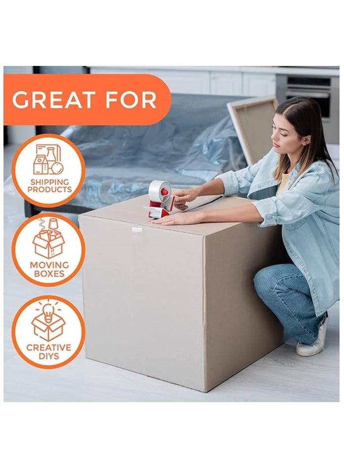 Duravel Clear Packing Tape, 2 inches x 50 yards Strong Heavy Duty Packaging Tape for Sealing Parcel Boxes, Moving Boxes Houses, Large Postal Bags, Office Supplies [2 Roll] - Image 3