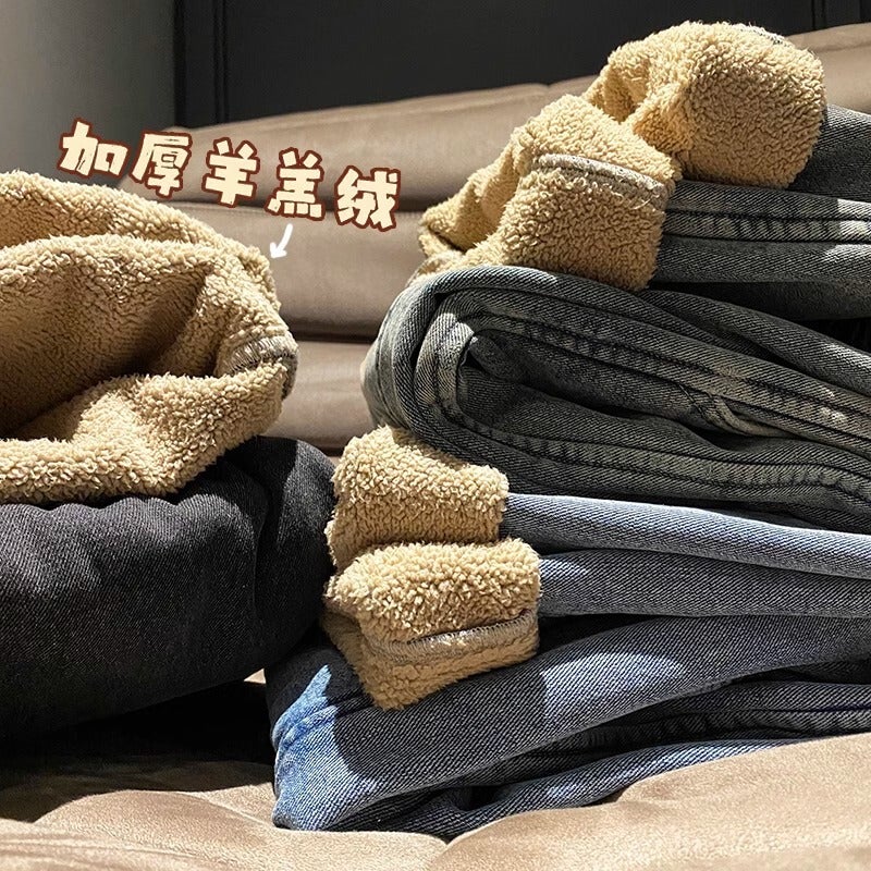 Unisex Classic Denim Jeans Loose Fit Daily Outdoor Wear - Image 5