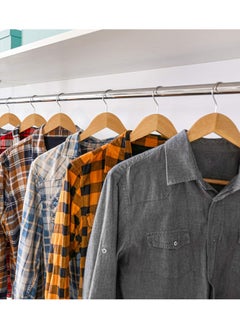 CityRiya-Long Wooden Hangers 30 Pack Durable & Slim Coat Hanger Suit Hangers Heavy Duty Robe Hangers with 360-Degree Rotatable Hook Wood Dress Hangers Clothes Hangers for Shirts, Jackets, Dress, Pant  - Image 2