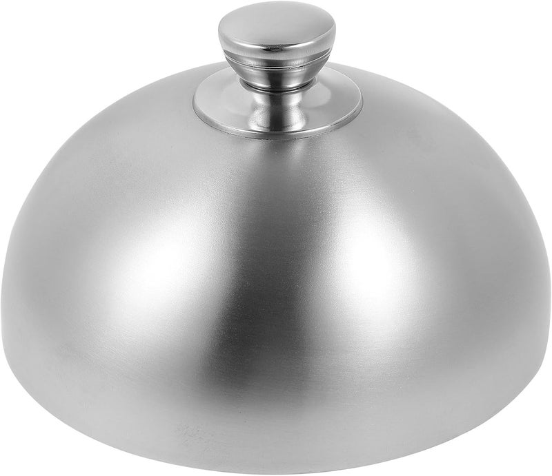 Stainless Steel Food Dome Cover 26Cm Oil Proof Cooking Lid for Teppanyaki Steak Grilling Kitchen Tool - Image 1