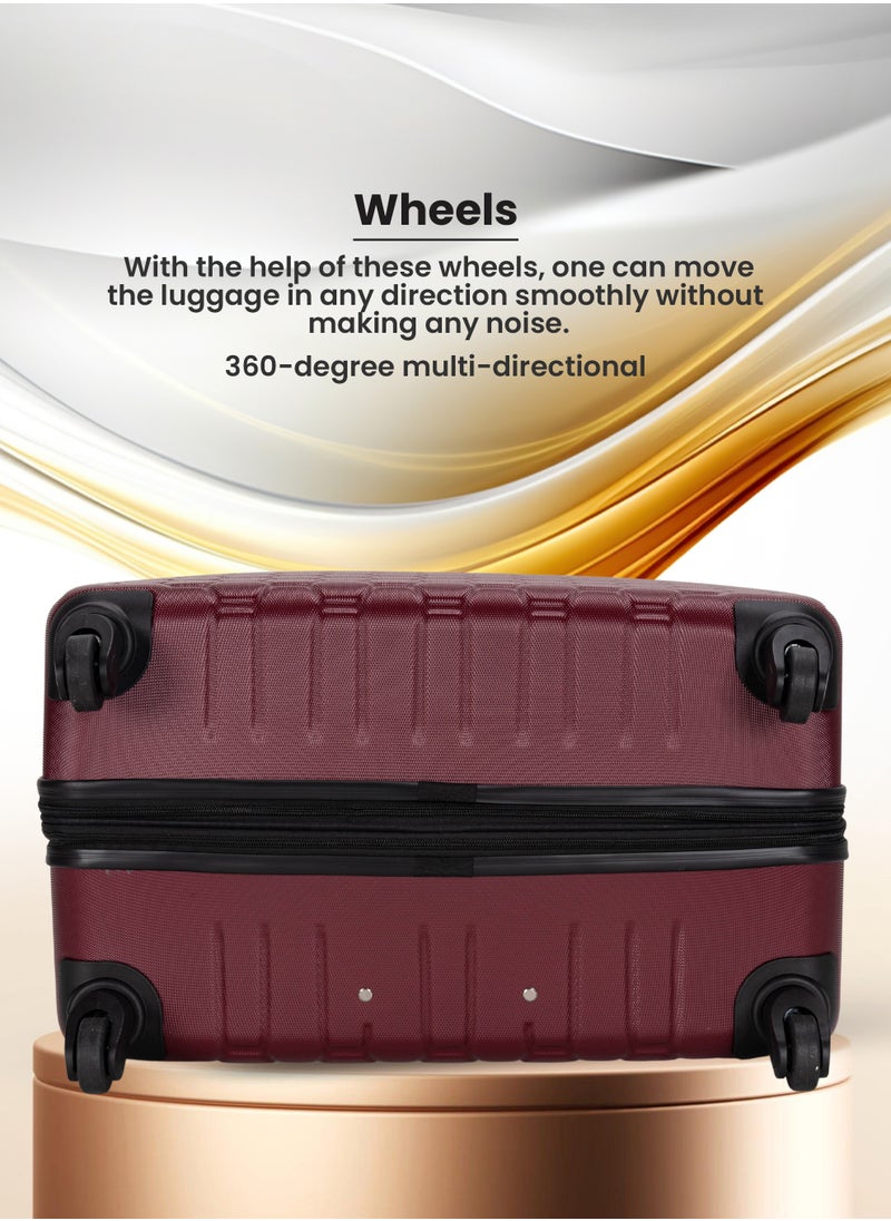Stargold - 4 Pack Of Hardside Spinner Number Locked Luggage Trolley - Image 1