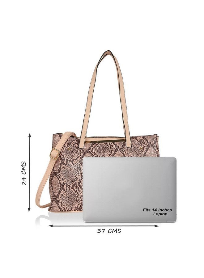 Lavie Python Viga Women's Medium Satchel(Lt Pink) - Image 4