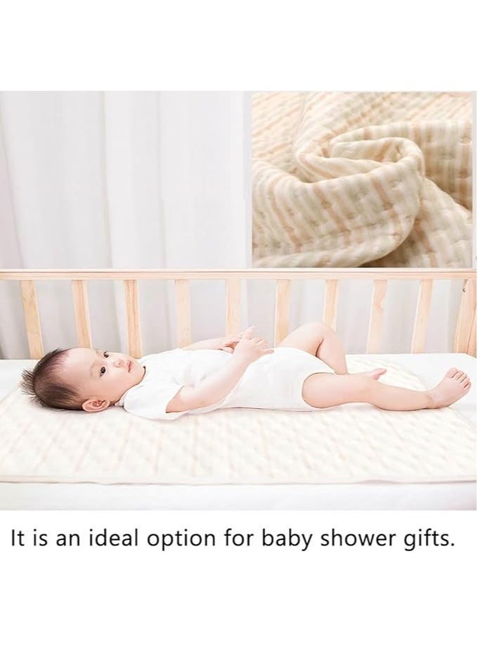 SKY-TOUCH Reusable Waterproof Bed Pad 70x90cm – 4-Layer Soft Cotton Mattress Protector for Baby, Women, Elderly & Pets – Washable Pee Pads for Bed, Sofa (1 Pack)  - Image 3
