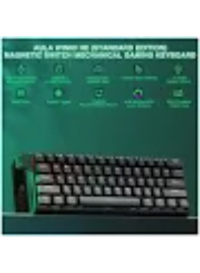 أولا لوحة مفاتيح الألعاب السلكية AULA WIN60HE-SE بمفاتيح مغناطيسية - أسود - Image 2