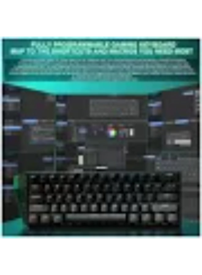 أولا لوحة مفاتيح الألعاب السلكية AULA WIN60HE-SE بمفاتيح مغناطيسية - أسود - Image 3
