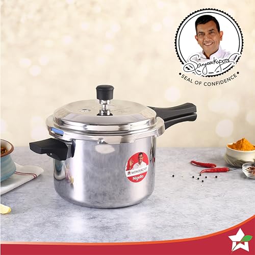 Wonderchef Nigella Tri-Ply Outer Lid Pressure Cooker 5L, 5 Years Warranty - Image 2
