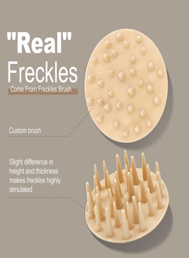 MAYKOO Freckle Stamp Natural Like Freckle Pen Makeup Fake Freckles Cushion Waterproof Long Lasting Quick Dry, Get Sun-kissed Stars Makeup Freckle in One Press, Chestnut, 15g - Image 5