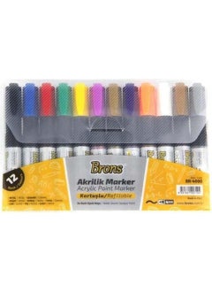 Brons Acrylic Marker M Set 12 Colors BR-4000 - pzsku/Z4E2370224C4F5D766639Z/45/_/1730556911/5a0540c2-24a8-401f-8167-2f3a4e57d7e2