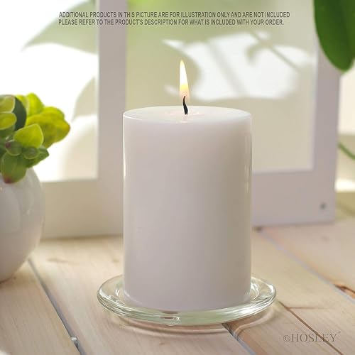 Hosley 2x3 High Pillar Candles, Set of 6. White, Unscented. Bulk Buy. Ideal for Wedding, Emergency Lanterns, Spa, Aromatherapy, Party, Reiki, Candle Gardens O4 - Image 4