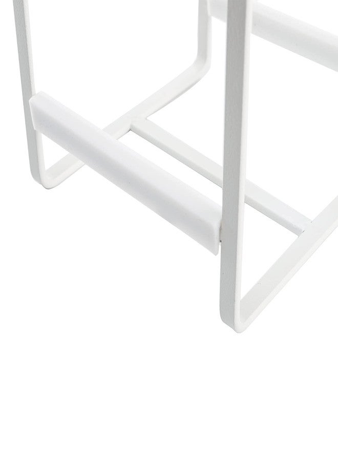 ZOOFOX 3 Pack Plate Holder Organizer, Upright Metal Dish Storage Stand, Dying Display Rack for Kitchen Cabinet, Counter and Cupboard (Small and Large, White) - Image 4