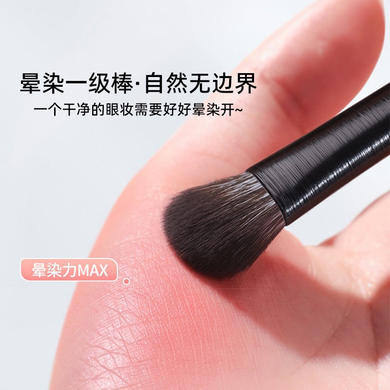 6 10 Eye Makeup Brush Makeup Tools Eye Makeup Brush Leather Bag Portable Full Set Factory A Generation Of Hair - Image 5