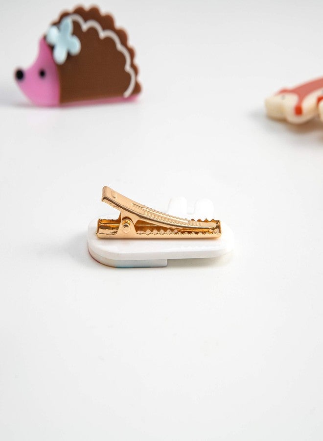 Hair Clips, Cute Hair Accessories Alligator Clips Bobby Pins, Kawaii Acrylic Barrettes with Metal Clips and Gift Box （6 Pack Fruit) - Image 5