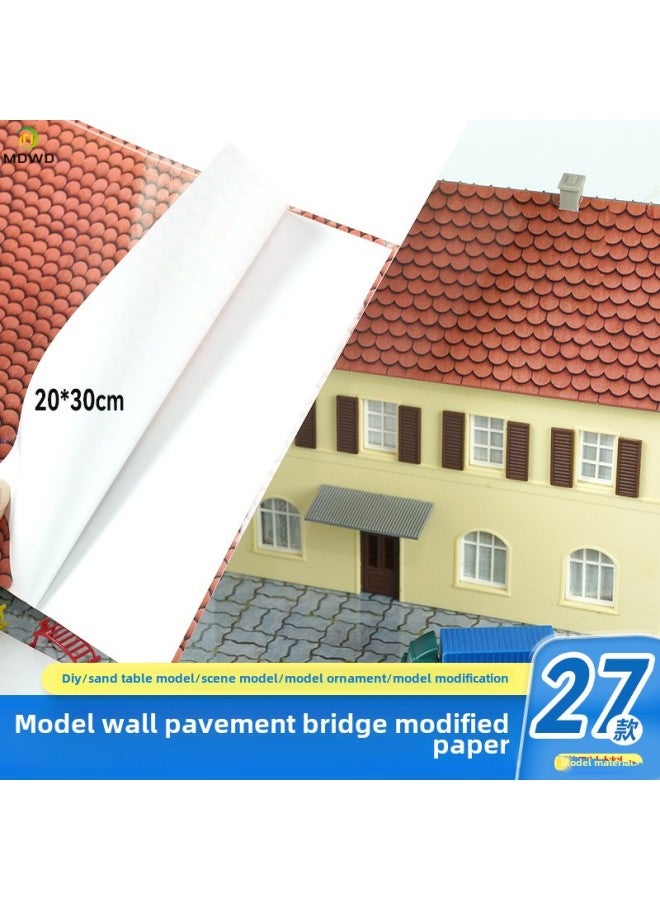 Microscopic Simulation Wall Decal Material Clear Adhesive Backing Multi-Size Plastic Building Model Decoration Sticker DIY-Color:QZ-9  - Image 2