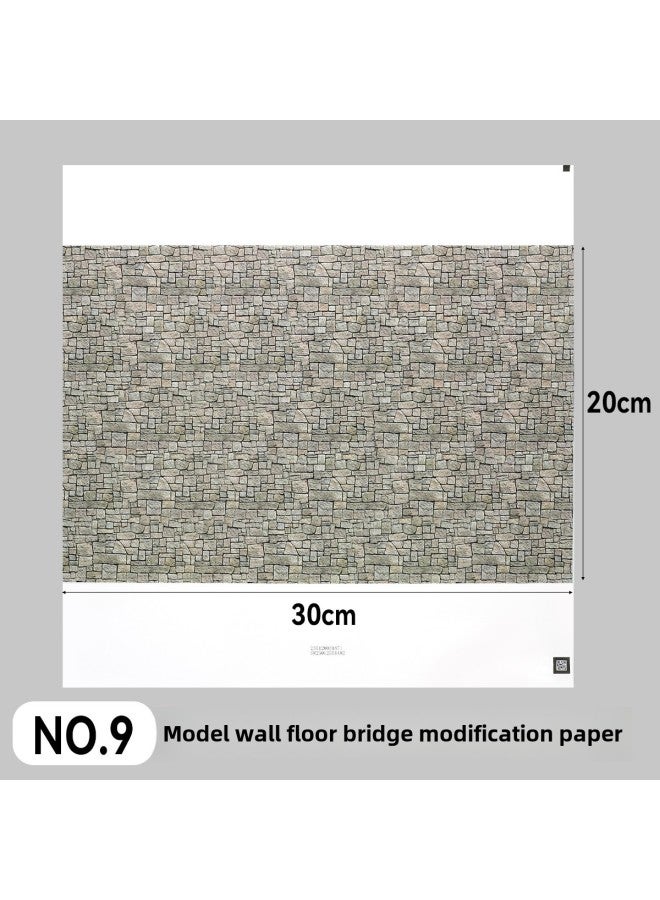 Microscopic Simulation Wall Decal Material Clear Adhesive Backing Multi-Size Plastic Building Model Decoration Sticker DIY-Color:QZ-9  - Image 1