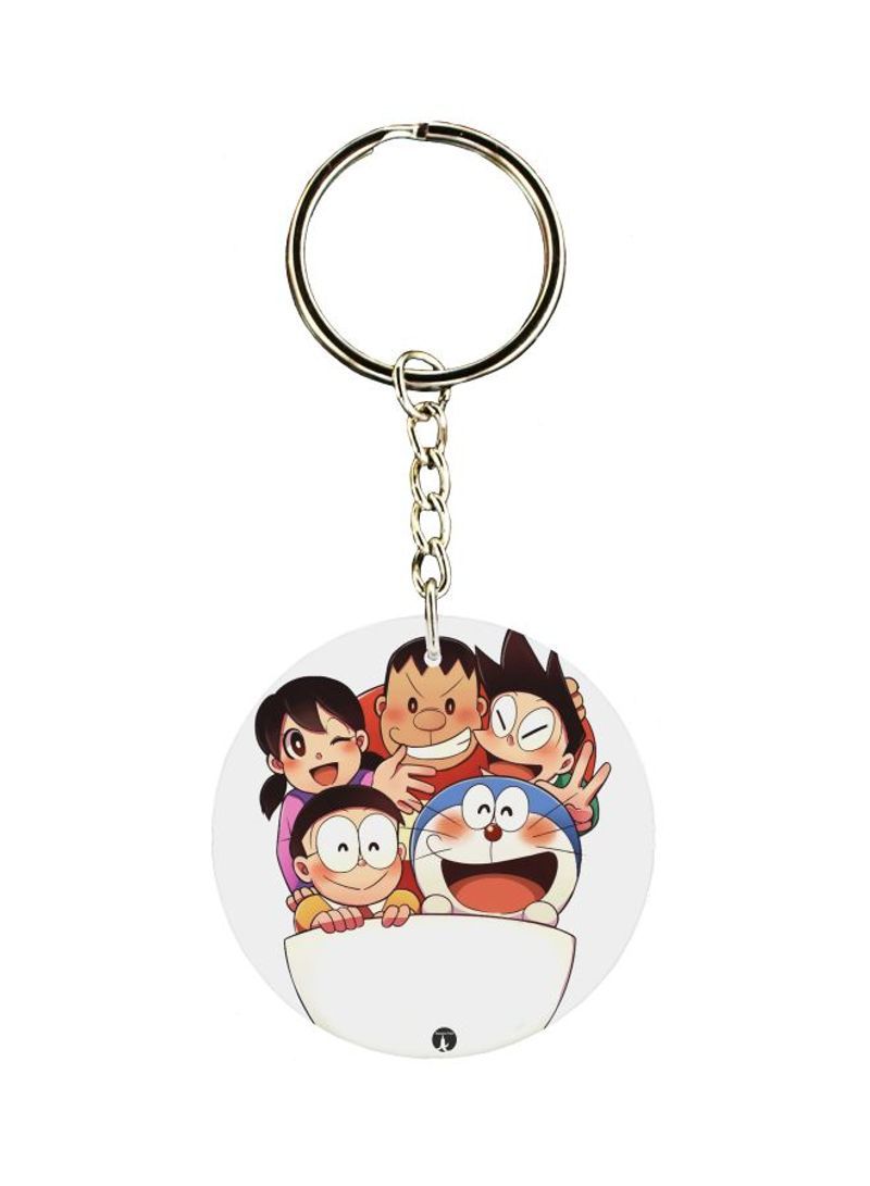 RKN Double Sided Doraemon Themed Printed Keychain