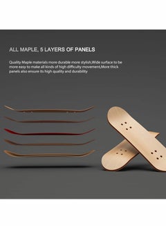 KASTWAVE Finger Skateboard, Alloy Mini Skateboard Deck with Pro Fingerboard Tools and Bearing (Black Wheels)  - Image 3