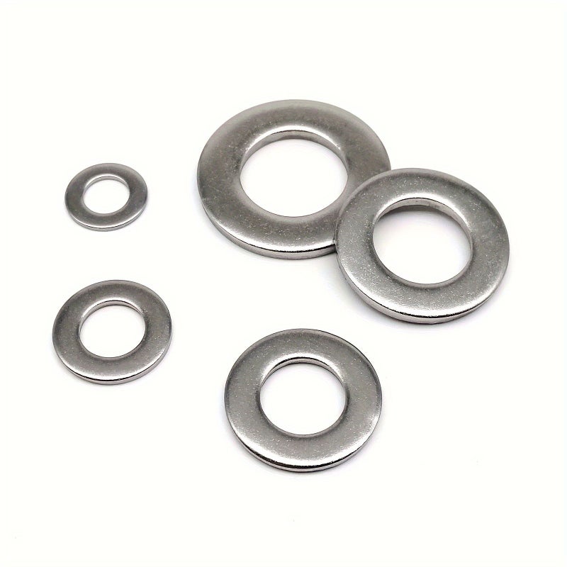 5pcs M16 304 Stainless Steel Flat Washers Durable Rust Resistant Assorted Sizes - Image 4