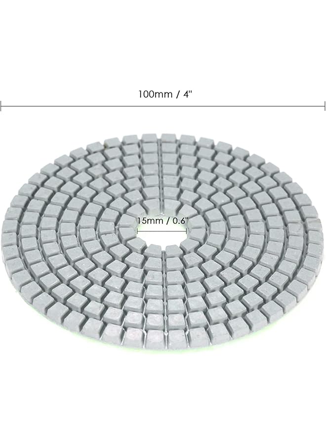 إيروريكس مجموعة من 10 قطع من وسادات التلميع الماسية 4 بوصات للتلميع الجاف والرطب للجرانيت والحجر والخرسانة والرخام - Image 5
