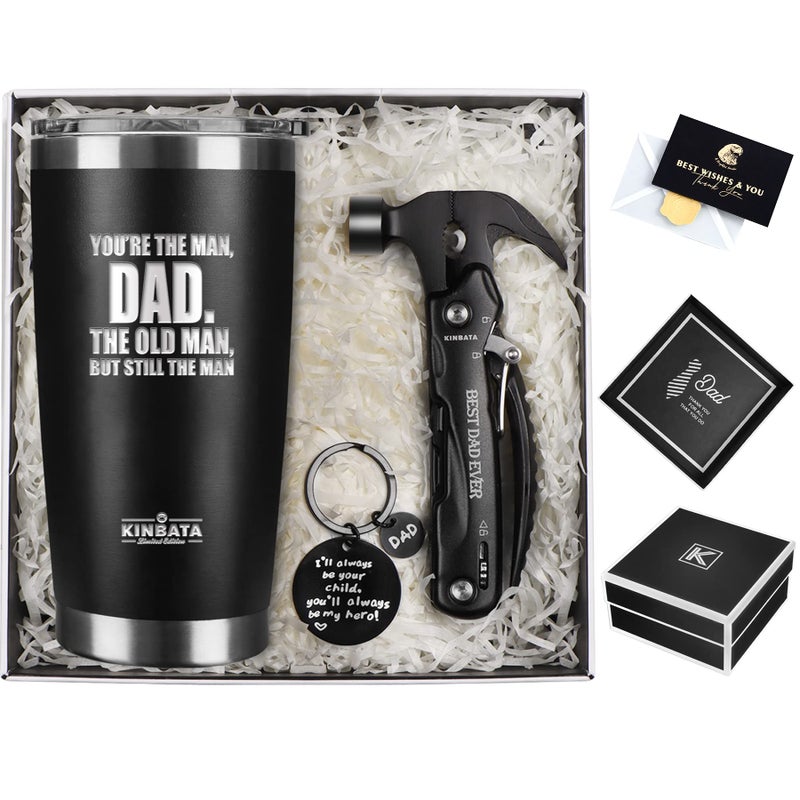 KINBATA Birthday Gifts For DadFathers Best Day Gift for Dad Ever Gifts for Men from Daughter Son Wife Personalized Present for Him PaPa Multitool