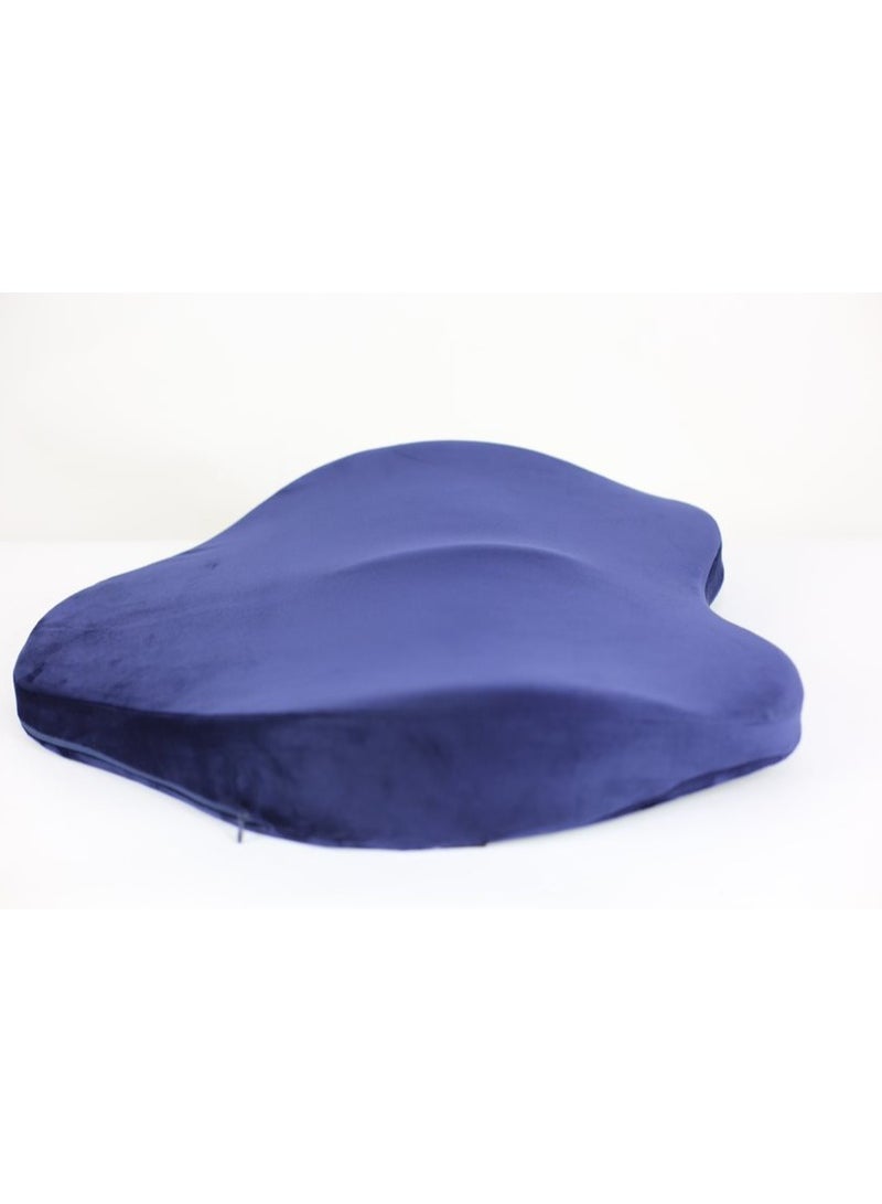 ماكس كمفورت مسند ظهر طبي كبير من الميموري فوم لتخفيف الآلام الظهروالقطنيه للمكاتب والسيارات - كحلي , ماكس كومفورت - Image 2