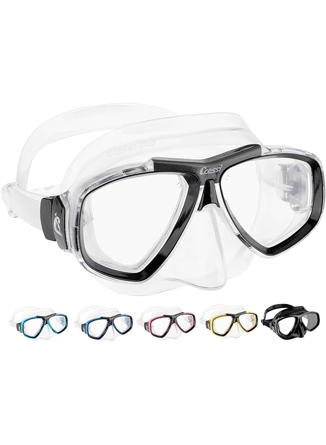 Cressi First Dive Mask with Inclined Lenses for Scuba Diving: Focus: Made in Italy - Image 1