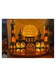 Generic Acrylic mosque with golden illuminated dome  - Image 1