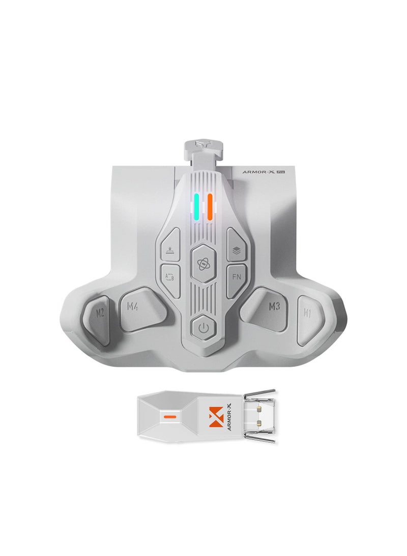 SOLARAE Wireless Back Button Attachment fit for Xbox Series X|S Controller, Armor-X Pro Mod Pack Playing on Xbox Series X|S/Xbox One/Switch/Win, 6 Axis Gyro Motion Aim, Macro Controller Paddles(1 Pack) - Image 1