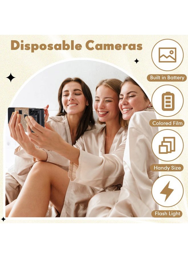 LEIFIDE - 4 Pcs Disposable Camera Single Use Film Camera One Time Camera for Photography with Flash Color Film for Wedding, Anniversary, Travel, Camp, Party Supplies, Birthday Gift (Classic Style) - Image 1
