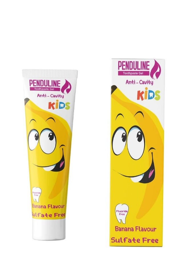 PENDULINE Pendeline Kids Banana Gel Toothpaste 75ml - Image 1