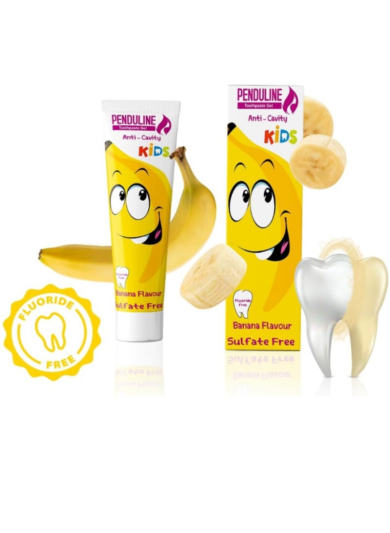 PENDULINE Pendeline Kids Banana Gel Toothpaste 75ml - Image 2