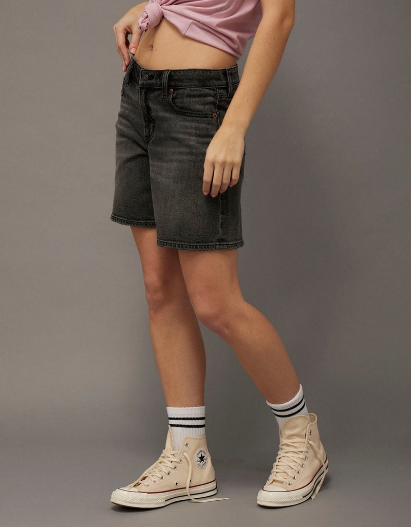 American Eagle AE 8" Dreamy Drape Stretch Low-Rise Baggy Jort - Image 1