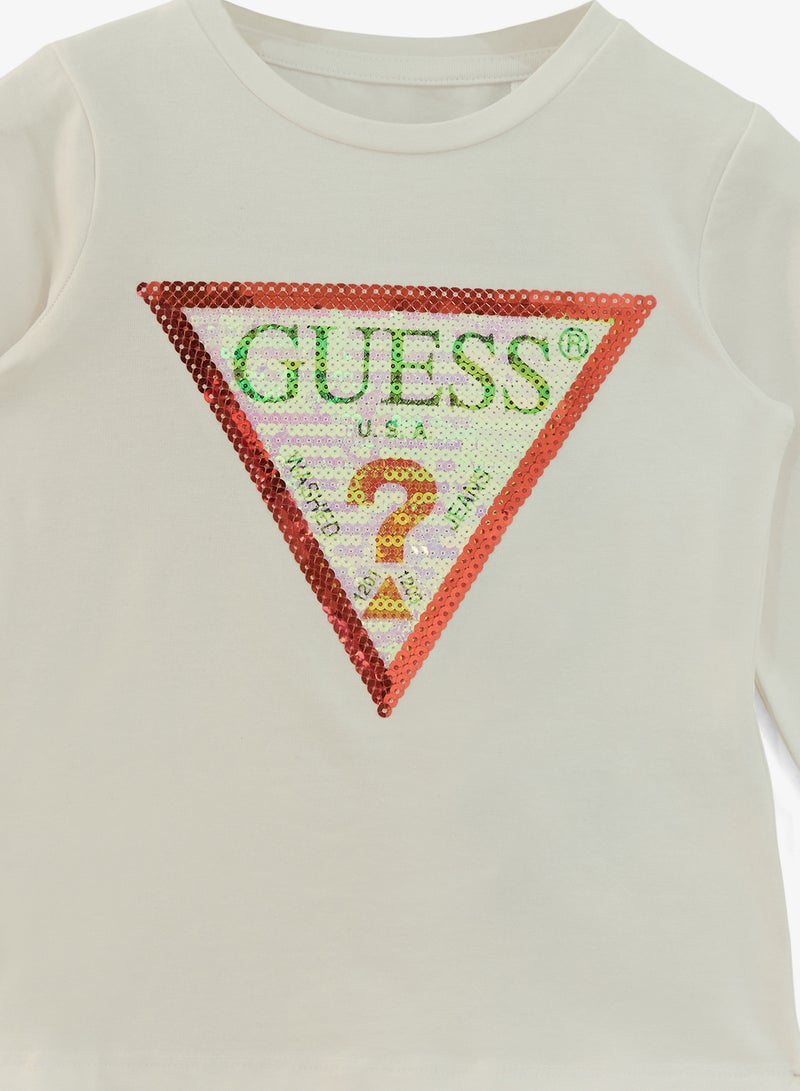 GUESS Kids Long Sleeve  T-Shirt - Image 3