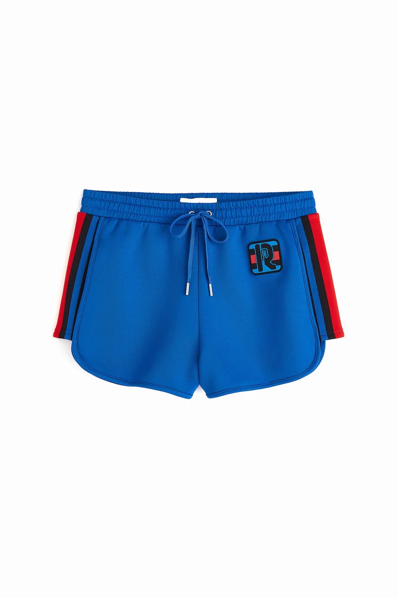 H&M Appliquéd track shorts