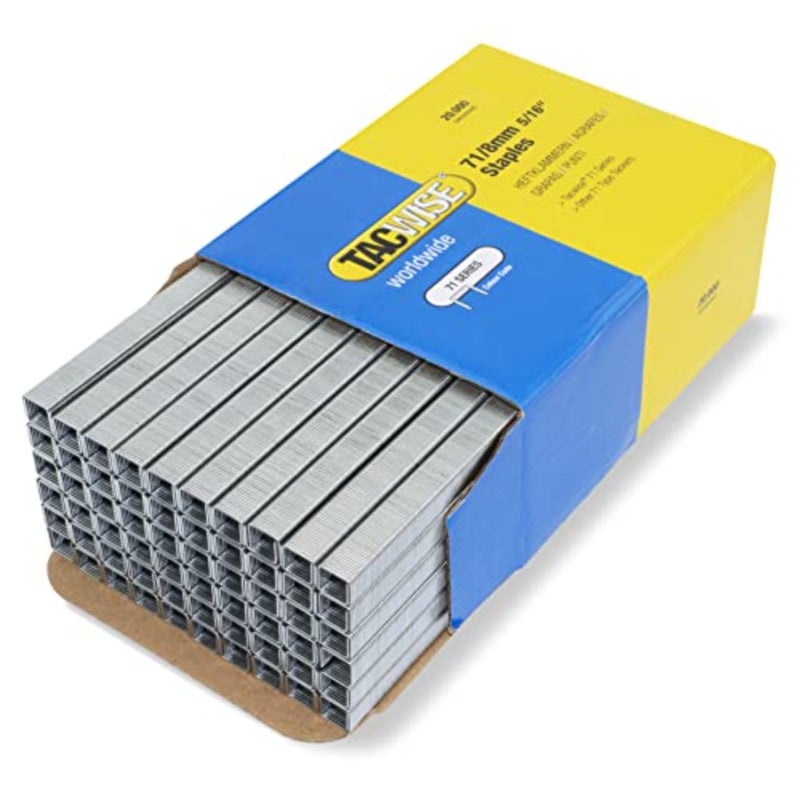 0368 Type 71/8 mm Galvanised Upholstery Staples, Pack of 20, 000, Silver Pack of 20, 000 - Image 2