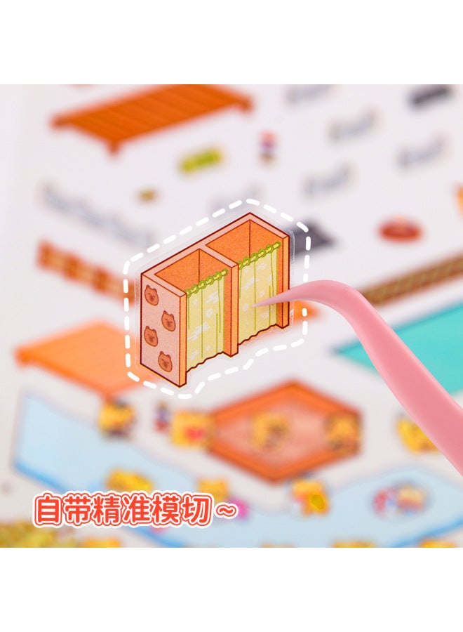 HELPS Creative Cartoon Large Size Landscaping Stickers 3d Three-dimensional Miniature Scene Collage Cute Decompression Diy Stickers - Image 3