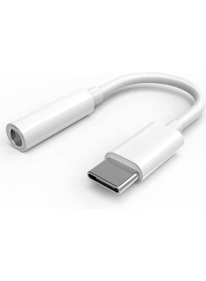 محول سماعة رأس USB من النوع C إلى مقبس سماعة رأس أنثى مقاس 3.5 مم، كابل صوت AUX من النوع C إلى محول صوت مقاس 3.5 مم متوافق مع Samsung Galaxy S22 S21 S20 Ultra وS10 S9 Plus وNote 20 10 وiPad Pro وMacBook - Image 1