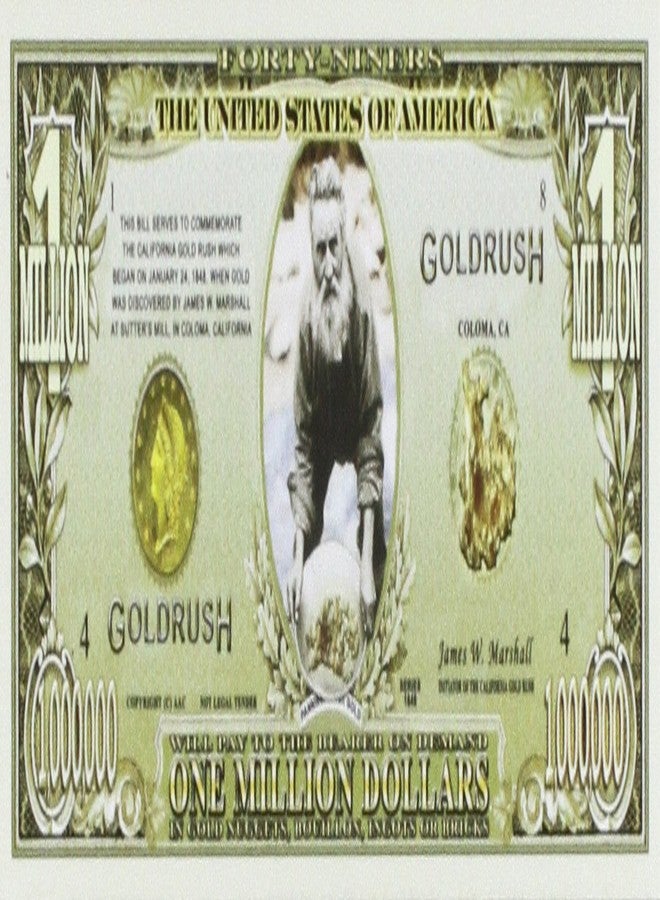 American Art Classics Set of 100 BILLS-1849 Gold Rush - Million Dollar Bill - Image 1