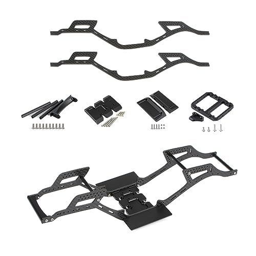 AMK Carbon Fiber SCX10 Chaissis Frame Rails DIY 313mm Wheelbass 110 RC Crawler Body LCG Builder Kit with Servo Mount Axial SCX10 I II Upgrades 5 in 1 - Image 1